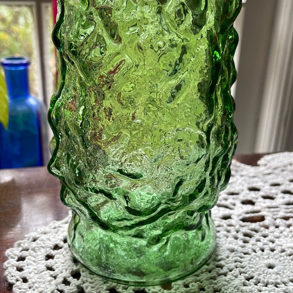 EO Brody Crinkled Glass Vase VINTAGE